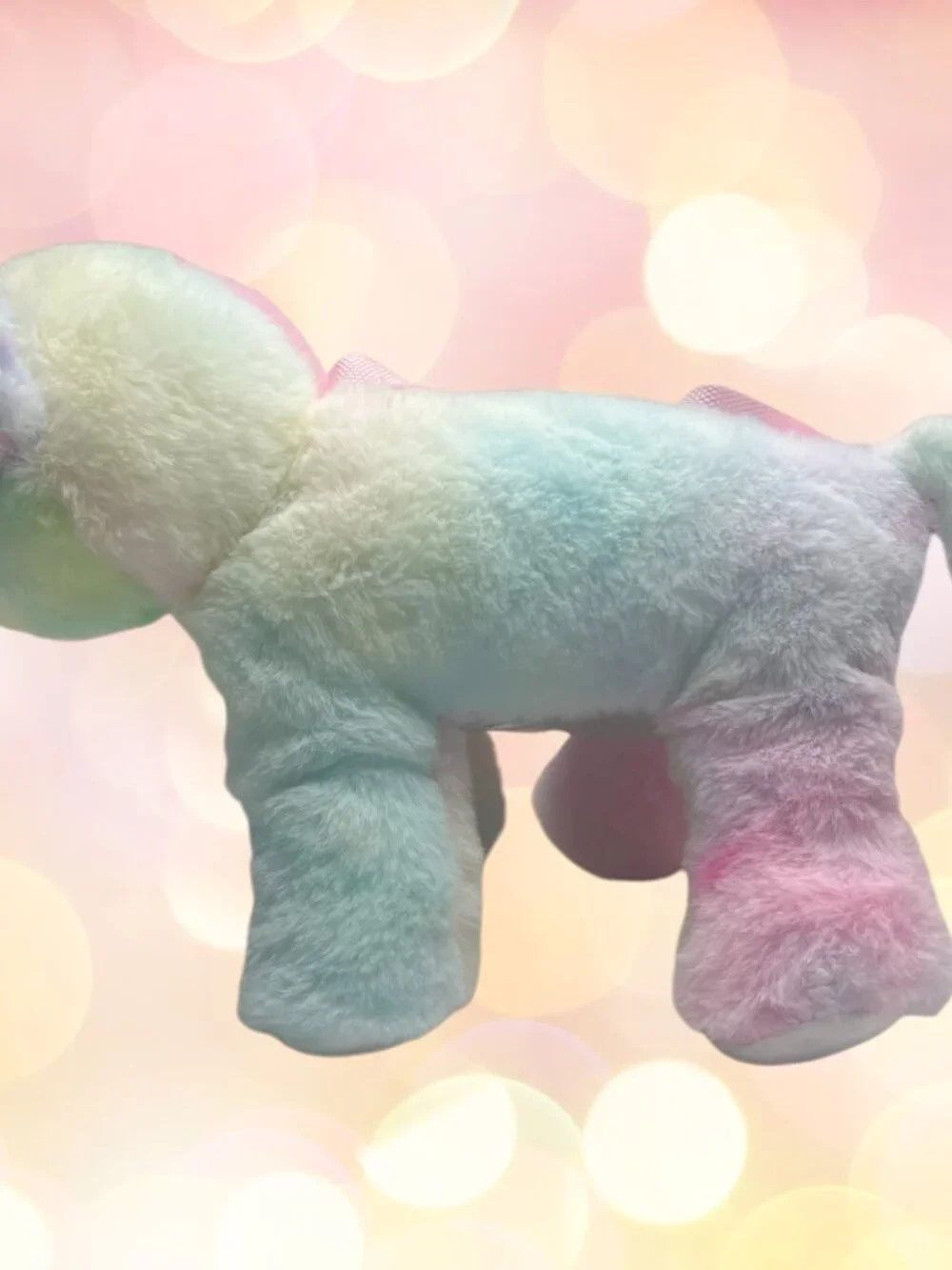 NWT Unicorn Bag Plush Stuffed Animal Purse Tie Dye Rainbow Crossbody Girls #1